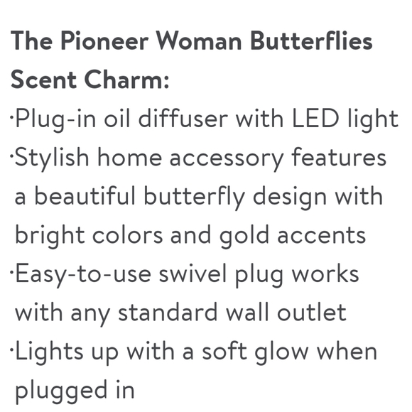 🦋 New Pioneer Woman Butterflies Fragrance Oil Diffuser - Picture 5 of 6